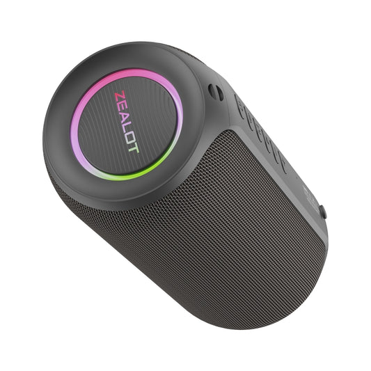 Zealot S32 Max 20W High Power Bluetooth Speaker with RGB Light(Grey) by ZEALOT