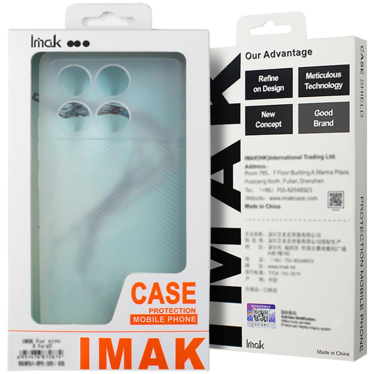 For Xiaomi POCO X6 Pro 5G imak 0.7mm Ultra Thin Ripple Texture Phone Case(Transparent Black) by imak
