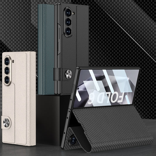 For Samsung Galaxy Z Fold6 GKK Integrated Flip Leather Phone Case(Silver) by GKK