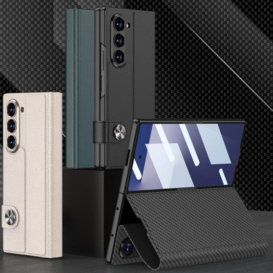 For Samsung Galaxy Z Fold7 5G GKK Integrated Flip Leather Phone Case(Grey) - Galaxy Z Fold7 5G Cases by GKK | Online Shopping UK | buy2fix