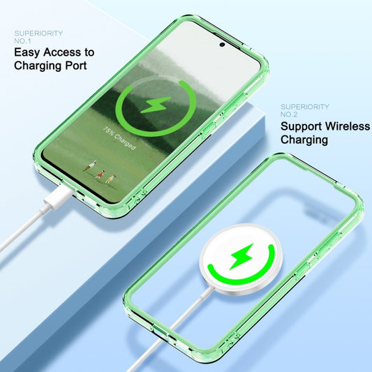 For Samsung Galaxy S24 5G Colorful MagSafe Magnetic PC + TPU Phone Case(Green) by buy2fix