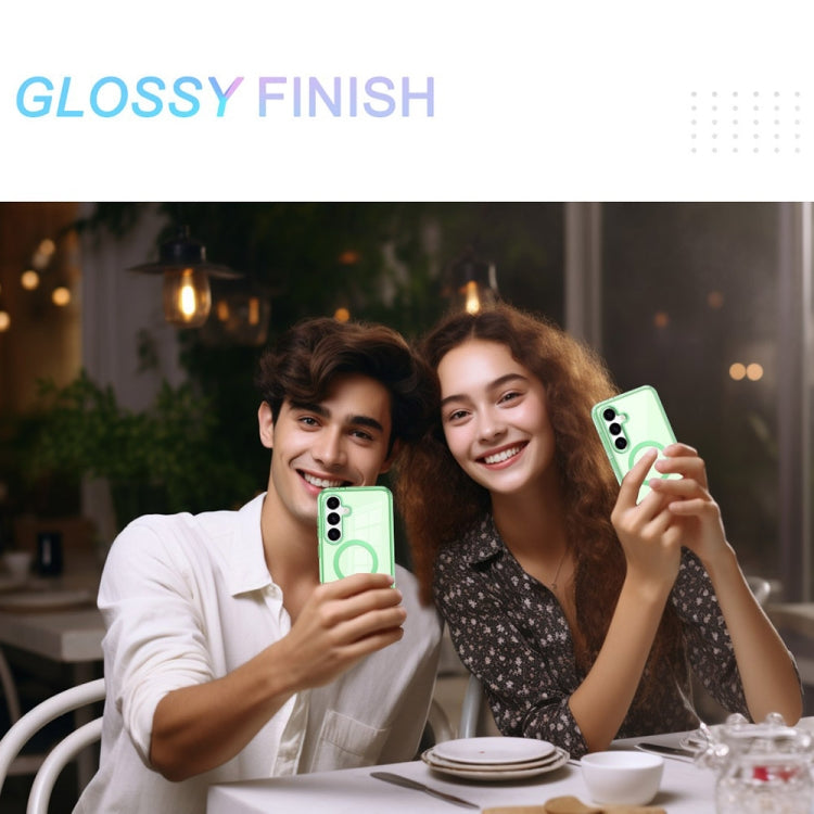 For Samsung Galaxy S24 5G Colorful MagSafe Magnetic PC + TPU Phone Case(Green) by buy2fix