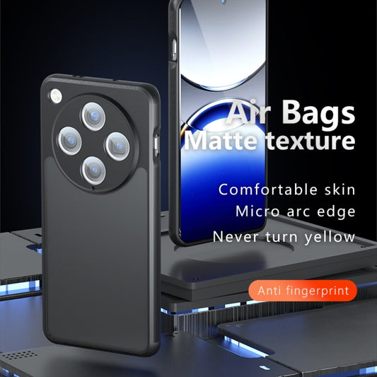 For OPPO Find X8 Pro Armor Precise Hole PC Hybrid TPU Phone Case(Frosted Black) by buy2fix