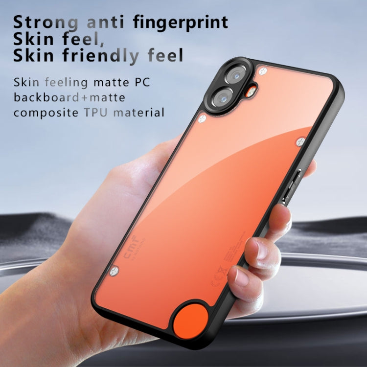 For Nothing CMF Phone 1 Armor Precise Hole PC Hybrid TPU Phone Case(Transparent) - Nothing Cases by buy2fix | Online Shopping UK | buy2fix