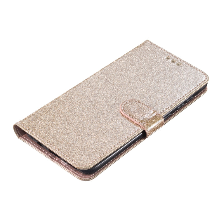 For Google Pixel 9 / 9 Pro Glitter Powder Flip Leather Phone Case(Gold) by buy2fix