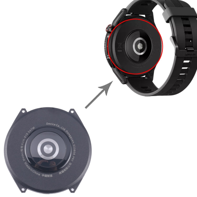 For Huawei Watch GT Runner 46mm Original Rear Housing Cover(Black) by buy2fix