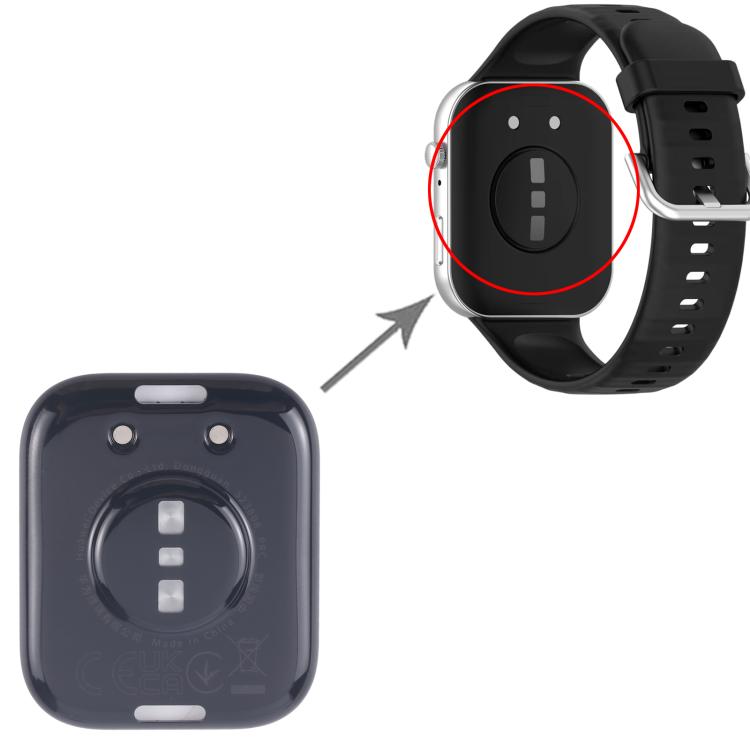 For Huawei Watch Fit 3 Original Rear Housing Cover(Black) - For Huawei by buy2fix | Online Shopping UK | buy2fix