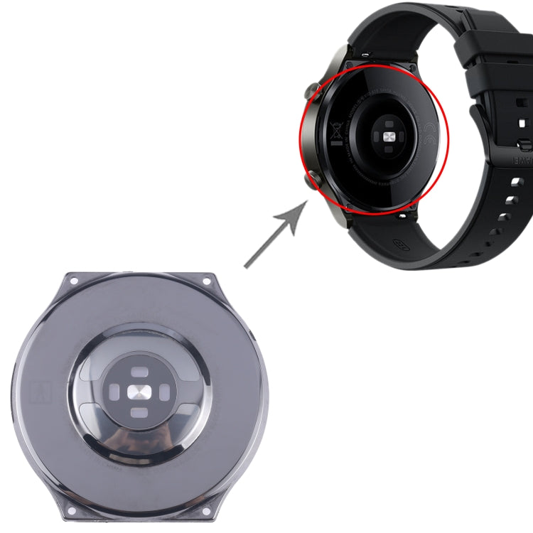 For Huawei Watch GT 2 Pro VID-B99 Original Back Cover Full Assembly(Black) by buy2fix
