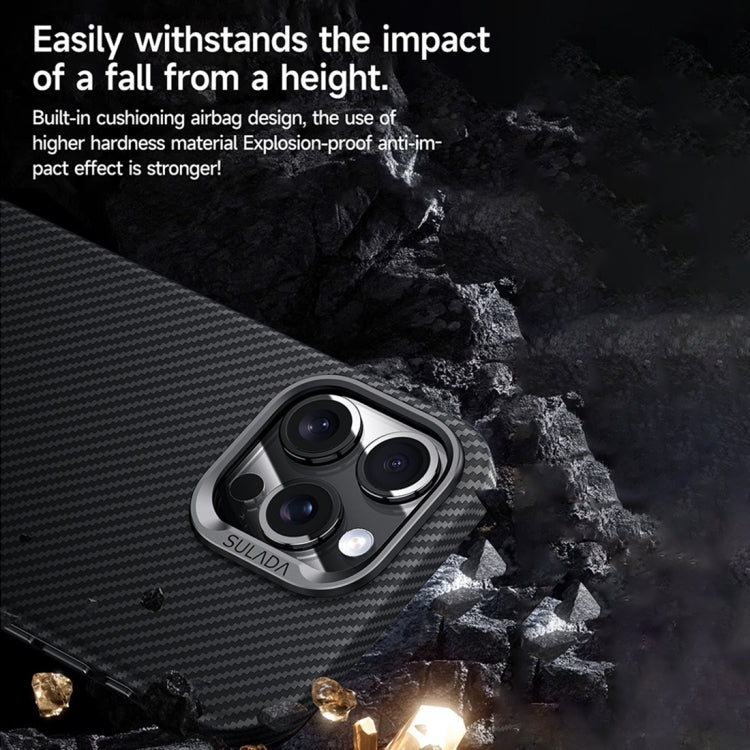 For iPhone 14 Pro SULADA 600D Kevlar Texture PC Shockproof Phone Case(Black) - iPhone 14 Pro Cases by SULADA | Online Shopping UK | buy2fix