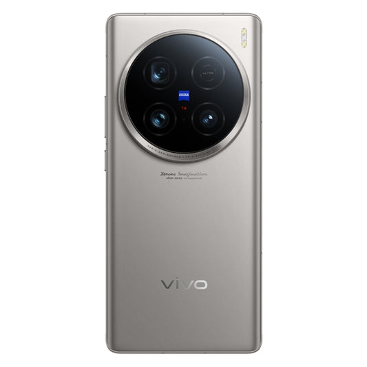 vivo X100 Ultra, 12GB+256GB, Face ID / Fingerprint Identification, 6.78 inch Android 14 OriginOS 4 Snapdragon 8 Gen 3 Octa Core, OTG, NFC, Network: 5G, Support Google Play(Titanium) by vivo