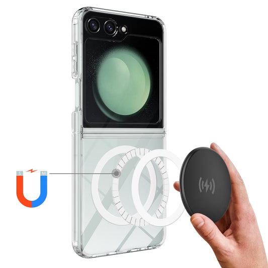 For Samsung Galaxy Z Flip6 / Flip7 FE Scratchproof PC Transparent MagSafe Phone Case by buy2fix
