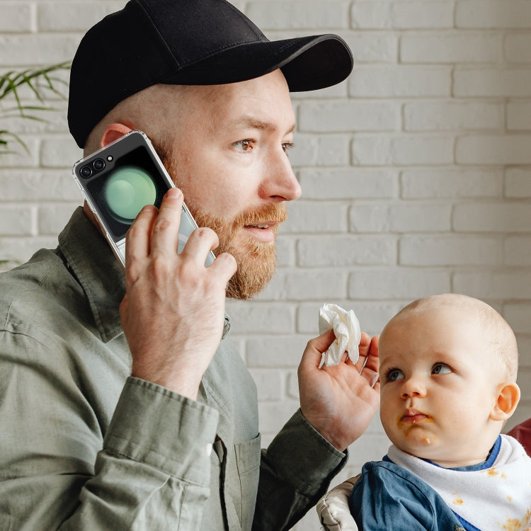 For Samsung Galaxy Z Flip6 / Flip7 FE Scratchproof PC Transparent MagSafe Phone Case by buy2fix