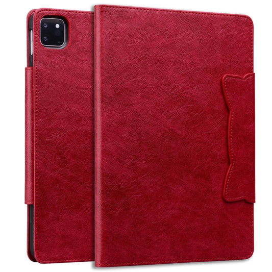 For iPad Pro 11 2025 / 2024 Cat Buckle Leather Smart Tablet Case(Red) by buy2fix