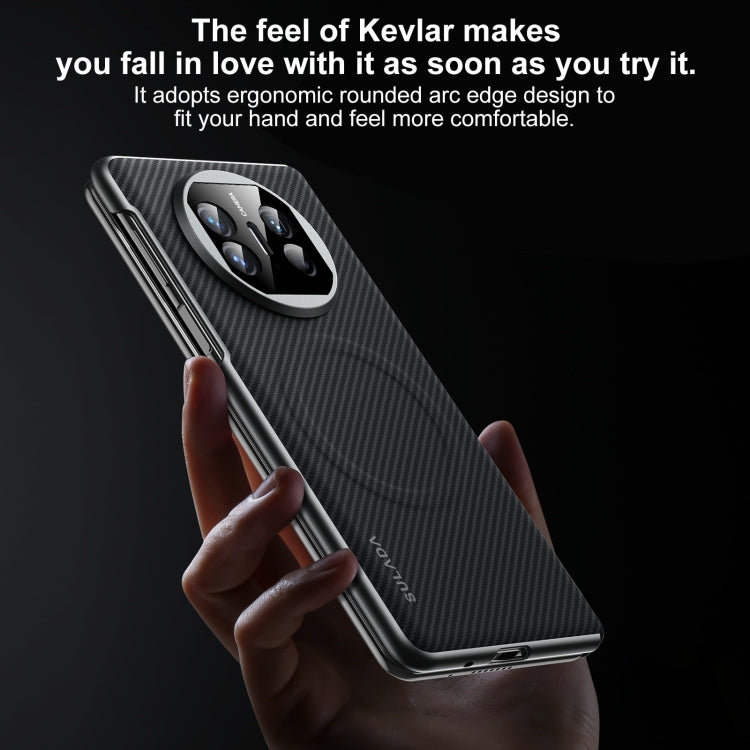 For Huawei Mate X3 SULADA 600D Kevlar Texture PC Shockproof Phone Case(Brown) - Huawei Cases by SULADA | Online Shopping UK | buy2fix