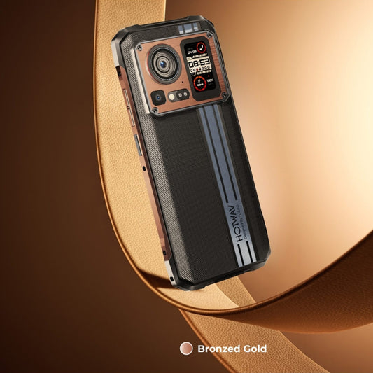 HOTWAV Cyber 15, 12GB+256GB, IP68/IP69K Rugged Phone, 6280mAh, 6.6 inch Android 13 MediaTek MT6789 Helio G99 Octa Core, Network: 4G, NFC, OTG(Brone Gold) by HOTWAV