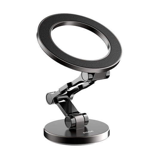 ROCK Q08 Car Magnetic Foldable Phone Holder(Black) by ROCK
