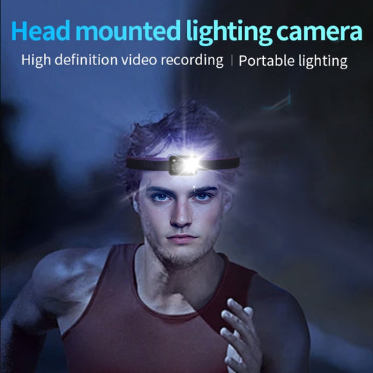 D7 1080P Head-mounted Lighting Camera LED Motion Sensor Video Recording Lighting Camera by buy2fix