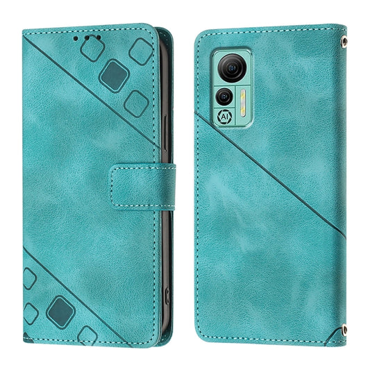 For Ulefone Note 14 Skin Feel Embossed Leather Phone Case(Green) by buy2fix