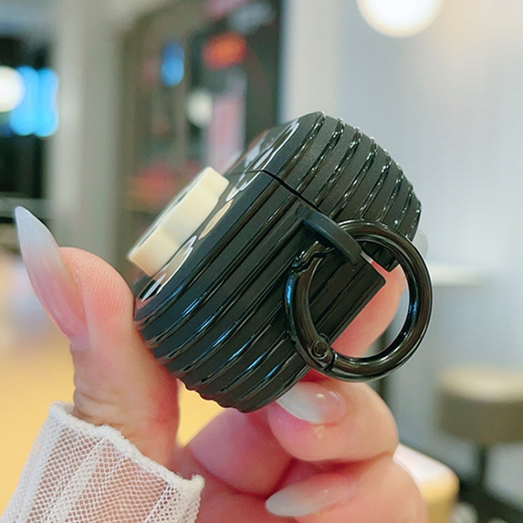 For AirPods 3 3D Colorful Pattern Bluetooth Earphone Protective Case(Black Bow) by buy2fix