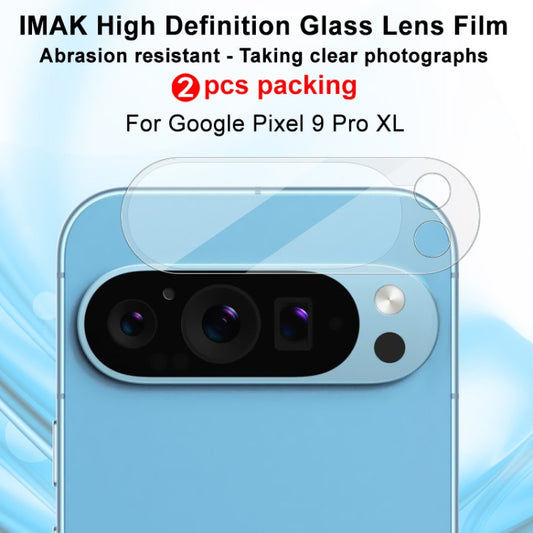 For Google Pixel 9 Pro XL 2pcs/Set imak HD Glass Rear Camera Lens Film by imak