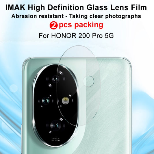 For Honor 200 Pro 2 PCS/Set IMAK HD Glass Rear Camera Lens Film by imak