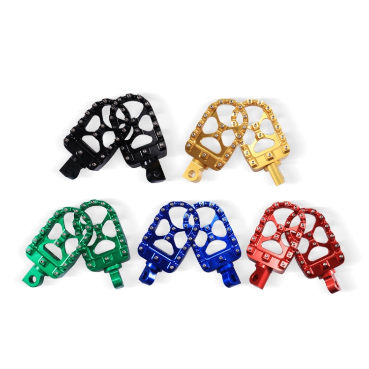 Motorcycle Modification Pedal Set Wide Fat Footpegs Foot Pegs for Harley (Blue) by buy2fix