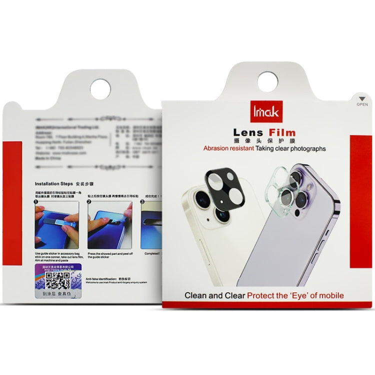 For iPhone 16e imak High Definition Integrated Glass Lens Film Black Version - iPhone 16e Tempered Glass by imak | Online Shopping UK | buy2fix