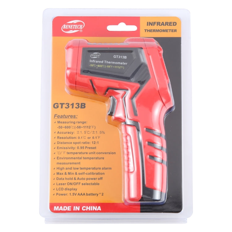 BENETECH GT313B LCD Display Infrared Thermometer, Battery Not Included by BENETECH