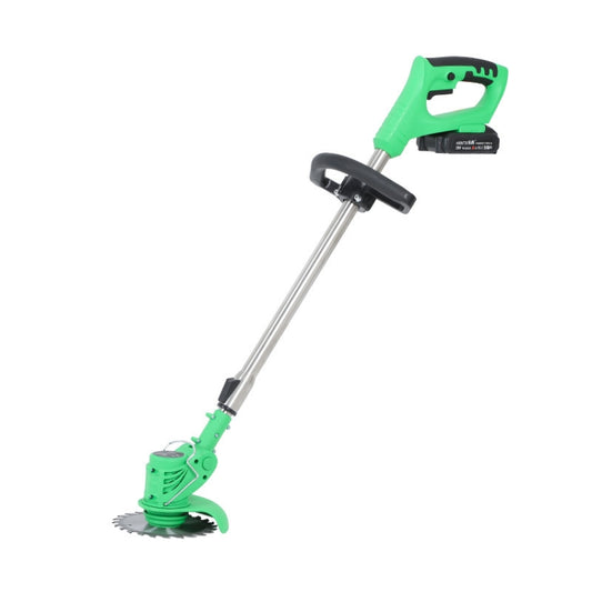 21V Portable Rechargeable Electric Lawn Mower Weeder, Plug Type:US Plug(Green) by buy2fix