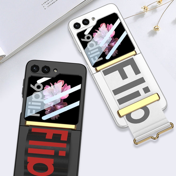 For Samsung Galaxy Z Flip6 / Flip7 FE GKK Integrated Ultra-thin Wristband Holder Phone Case(Pink) by GKK