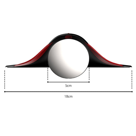 3R 3R-157 2 in 1 Car Auxiliary HD Blind Spot Mirror with Carbon Fiber Texture Rain Shield, Style:Round Shape by 3R
