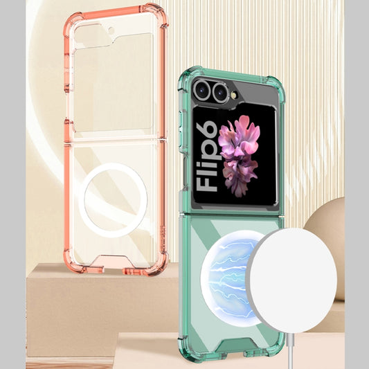For Samsung Galaxy Z Flip6 / Flip7 FE GKK MagSafe Airbag Shockproof Phone Case(Transparent) by GKK