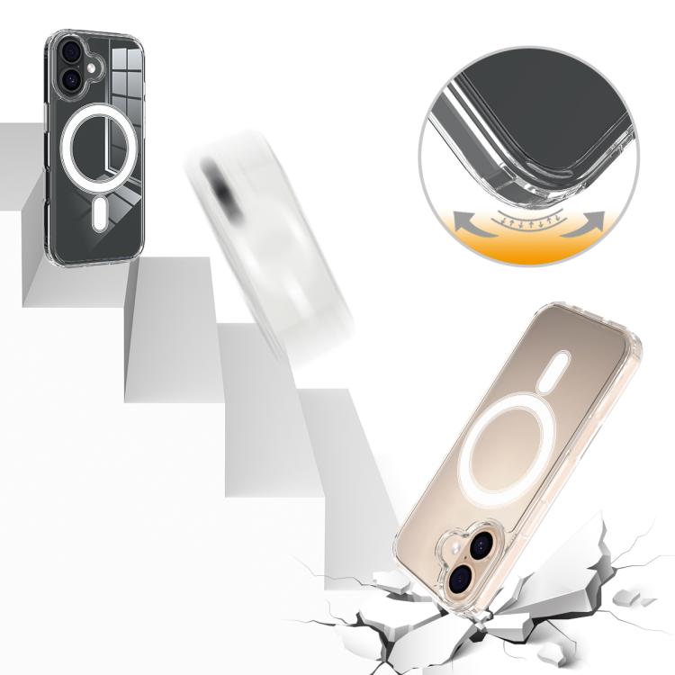 For iPhone 17 MagSafe Clear Acrylic PC Hybrid TPU Phone Case(Transparent) - iPhone 17 Cases by buy2fix | Online Shopping UK | buy2fix