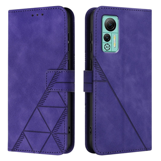 For Ulefone Note 14 Crossbody 3D Embossed Flip Leather Phone Case(Purple) by buy2fix