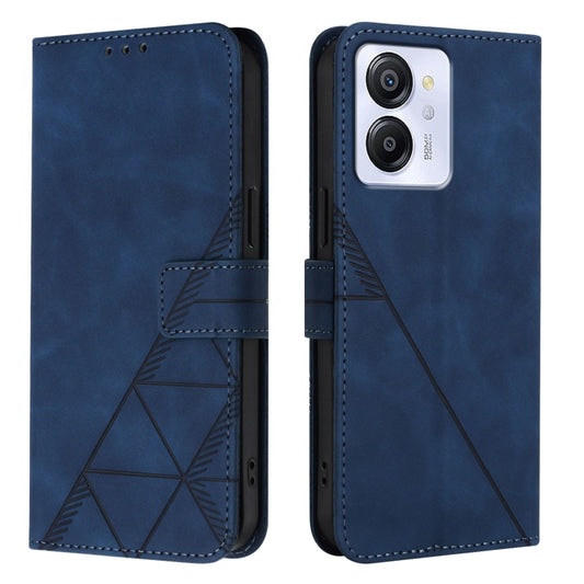 For Blackview Color 8 Crossbody 3D Embossed Flip Leather Phone Case(Blue) by buy2fix
