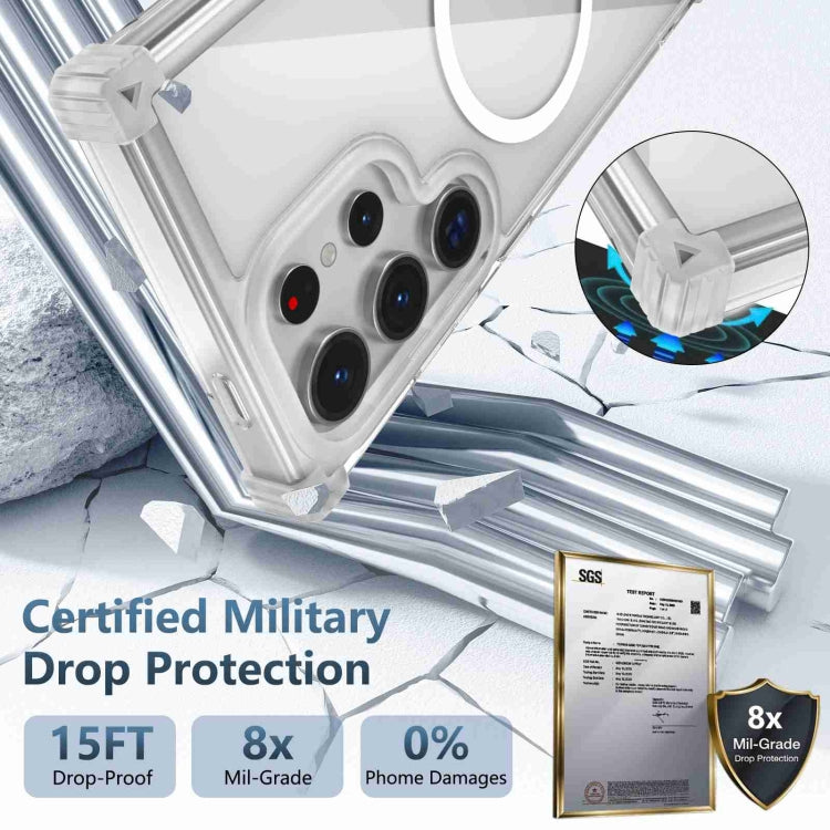 For Samsung Galaxy S23 Ultra 5G Transparent MagSafe Magnetic Phone Case(Transparent) by buy2fix