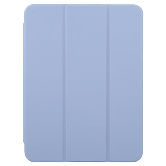 For iPad 9.7 2018 & 2017 / Air / Air2 GEBEI Acrylic TPU 3-folding Rotating Smart Tablet Leather Case withh Pen Slot(Light Purple) by GEBEI