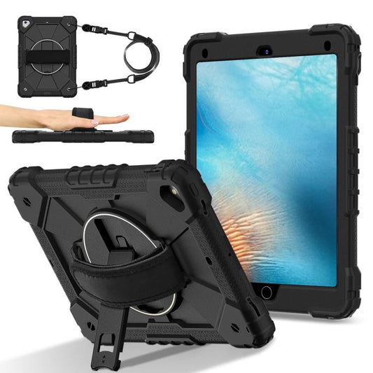 For iPad 10.2 2021 / 2020 / 2019 Contrast Color Robot Silicone Hybrid PC Tablet Case(Black) - iPad 10.2 Cases by buy2fix | Online Shopping UK | buy2fix