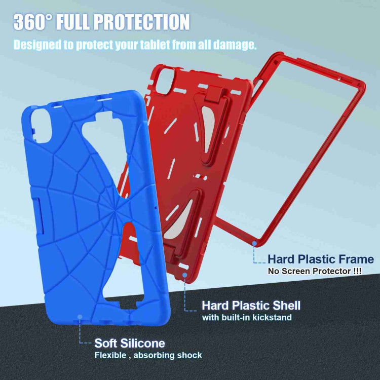 For iPad Air 11 2025 / 2024 Silicone + PC Shockproof Protective Tablet Case(Blue Red) by buy2fix