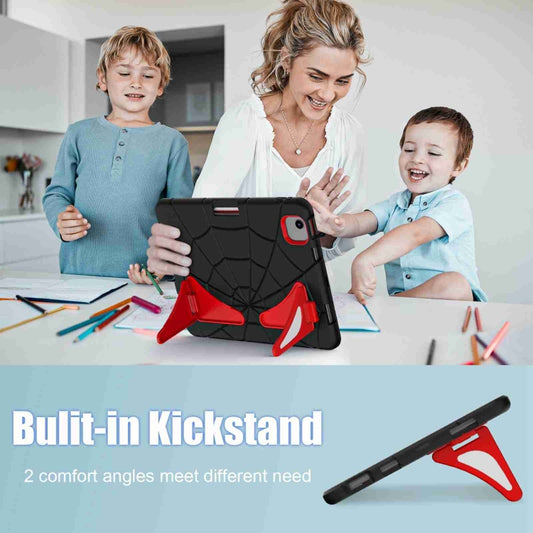 For iPad Air 11 2025 / 2024 Silicone + PC Shockproof Protective Tablet Case(Black Red) by buy2fix