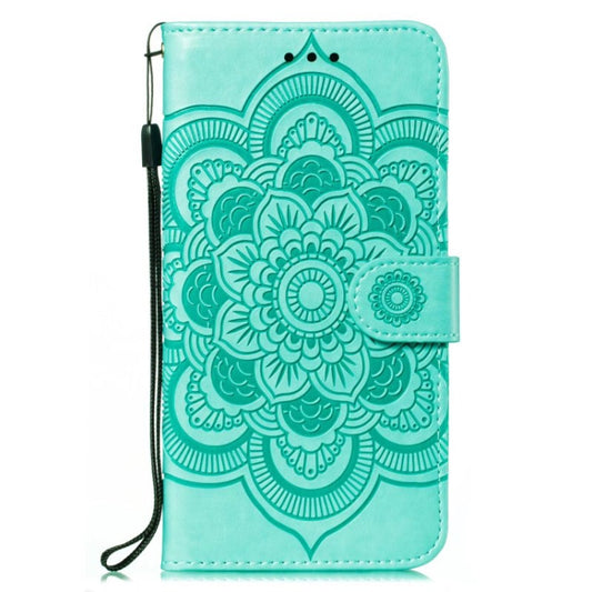 For Xiaomi Redmi K70 Sun Mandala Embossing Pattern Phone Leather Case(Green) by buy2fix