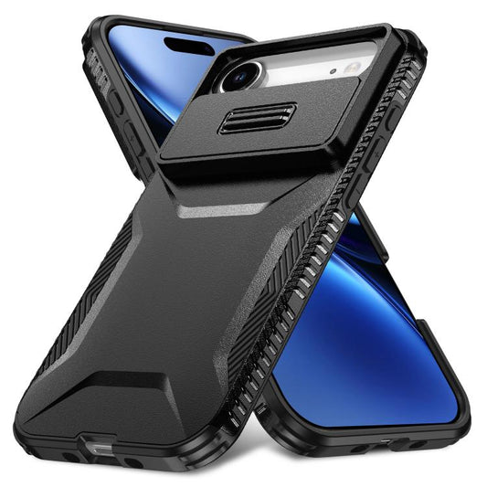 For iPhone Air Sliding Camshield Phone Case(Black) - iPhone Air Cases by buy2fix | Online Shopping UK | buy2fix