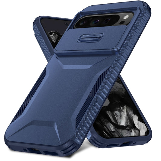 For Google Pixel 10 Pro XL / 9 Pro XL Sliding Camshield Phone Case(Blue) by buy2fix