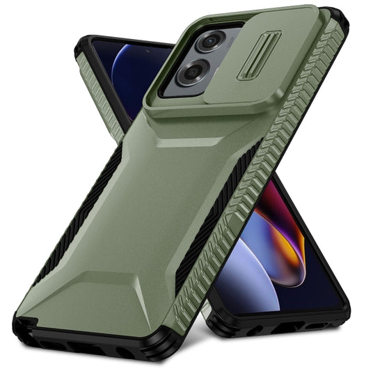 For Motorola Moto G Stylus 5G 2024 Sliding Camshield Phone Case(Alpine Green) by buy2fix