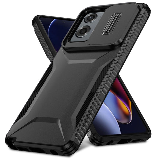 For Motorola Moto G Stylus 5G 2024 Sliding Camshield Phone Case(Black) by buy2fix
