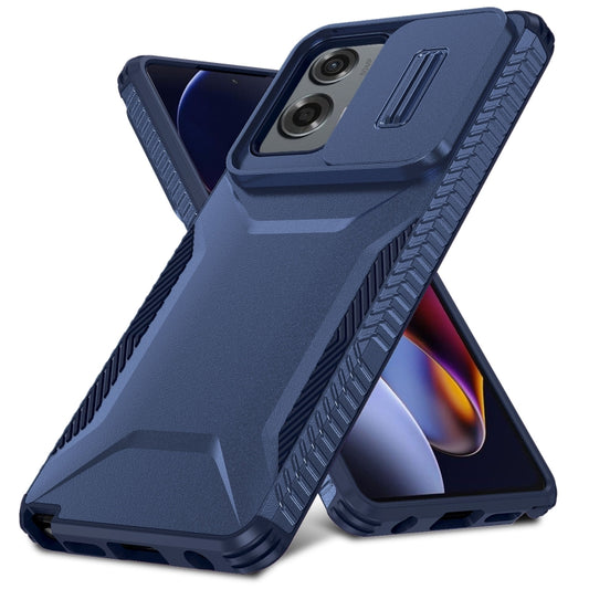 For Motorola Moto G Stylus 5G 2024 Sliding Camshield Phone Case(Blue) by buy2fix