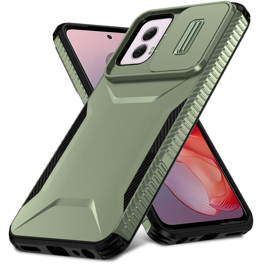 For Motorola Moto G Power 5G 2024 Sliding Camshield Phone Case(Alpine Green) by buy2fix