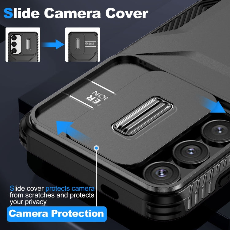 For Samsung Galaxy S25 5G / S24 5G Sliding Camshield Phone Case(Black) by buy2fix