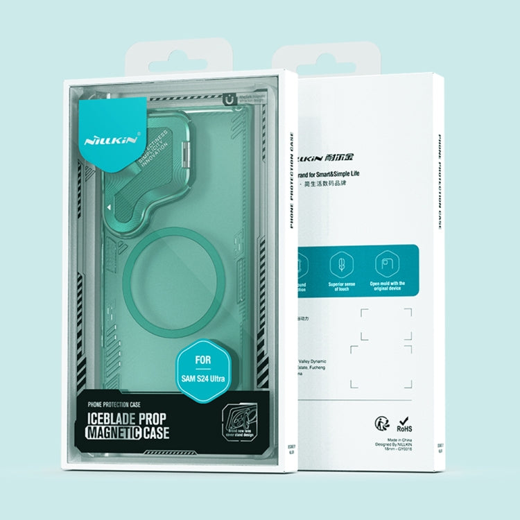 For Samsung Galaxy S24 Ultra 5G NILLKIN Ice Air Prop Series MagSafe Magnetic Cover Version Phone Case(Black) by NILLKIN