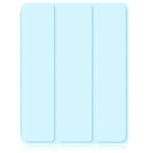 For iPad Air 11 2025 / 2024 Acrylic 3-Fold Smart Leather Tablet Case(Sky Blue) by buy2fix
